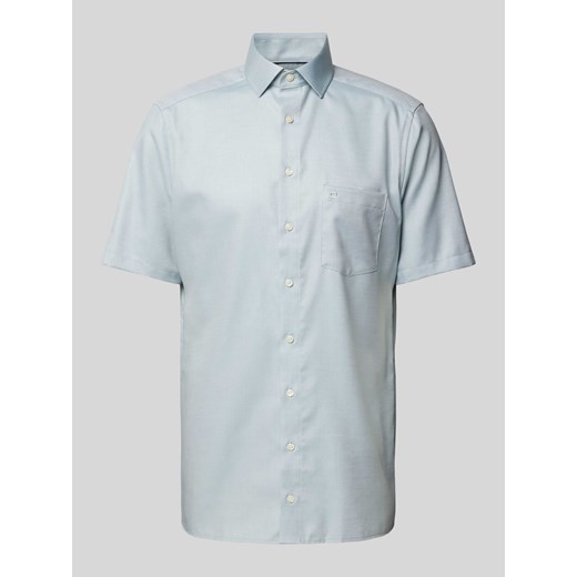 Koszula biznesowa o kroju modern fit z kieszenią na piersi model ‘Bergamo’ ze sklepu Peek&Cloppenburg  w kategorii Koszule męskie - zdjęcie 171375203