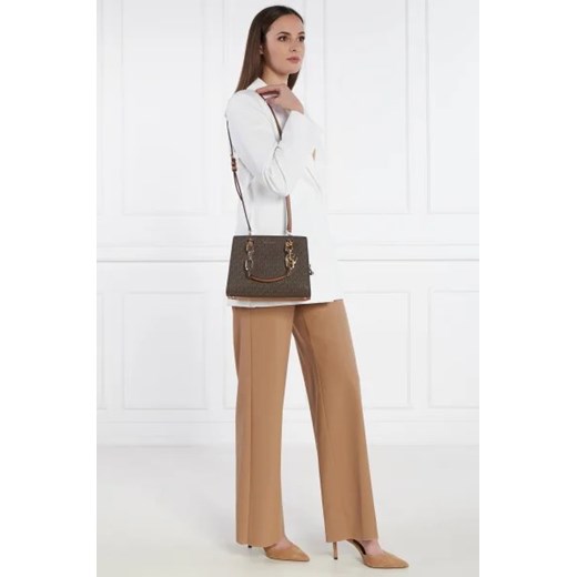 Shopper bag Michael Kors ze skóry ekologicznej elegancka z nadrukiem do ręki
