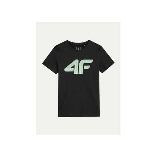 4F T-Shirt 4FJWSS24TTSHM1115 Czarny Regular Fit ze sklepu MODIVO w kategorii T-shirty chłopięce - zdjęcie 171376784