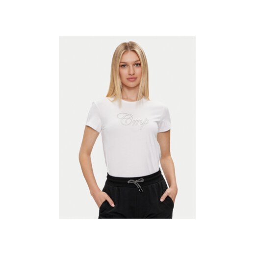 CMP T-Shirt 32D8066P Biały Regular Fit ze sklepu MODIVO w kategorii Bluzki damskie - zdjęcie 171377134