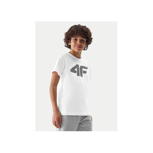 4F T-Shirt 4FJWSS24TTSHM1115 Biały Regular Fit ze sklepu MODIVO w kategorii T-shirty chłopięce - zdjęcie 171377142