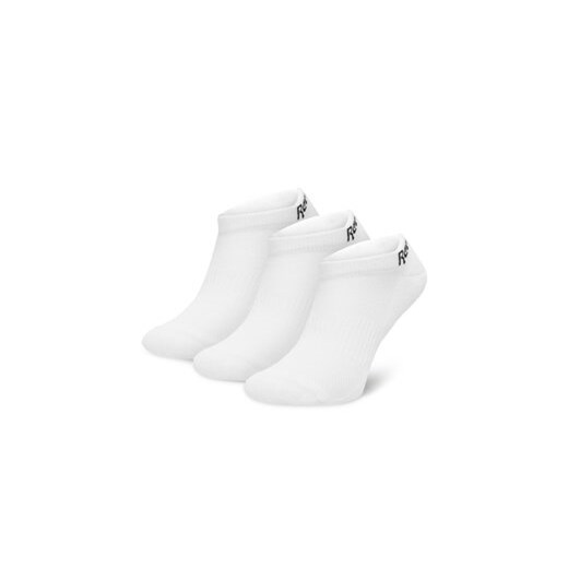 Reebok Zestaw 3 par niskich skarpet unisex R0356-SS24 (3-pack) Biały ze sklepu MODIVO w kategorii Skarpetki damskie - zdjęcie 171377263