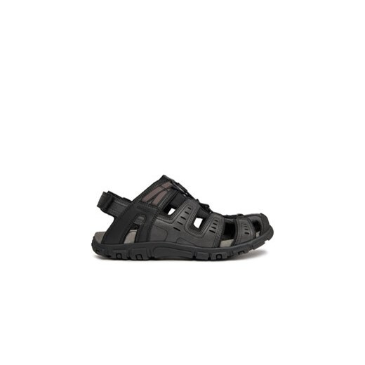 Geox Sandały Uomo Sandal Strada U4524C 000ME C9999 Czarny ze sklepu MODIVO w kategorii Sandały męskie - zdjęcie 171377371