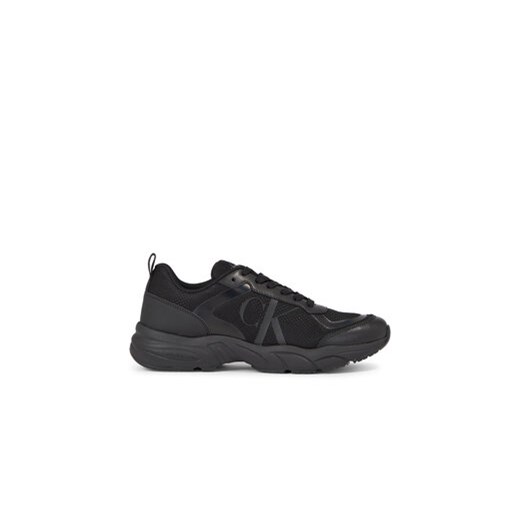 Calvin Klein Jeans Sneakersy Retro Tennis Laceup Mesh YM0YM00785 Czarny ze sklepu MODIVO w kategorii Buty sportowe męskie - zdjęcie 171377444