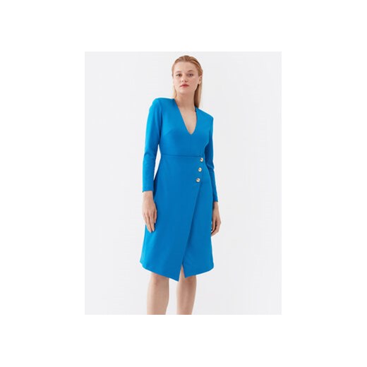 Pinko Sukienka koktajlowa 100943 A0HM Niebieski Regular Fit ze sklepu MODIVO w kategorii Sukienki - zdjęcie 171377473