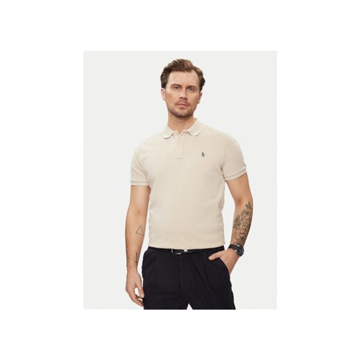 Polo Ralph Lauren Polo 710660897042 Beżowy Regular Fit ze sklepu MODIVO w kategorii T-shirty męskie - zdjęcie 171377612