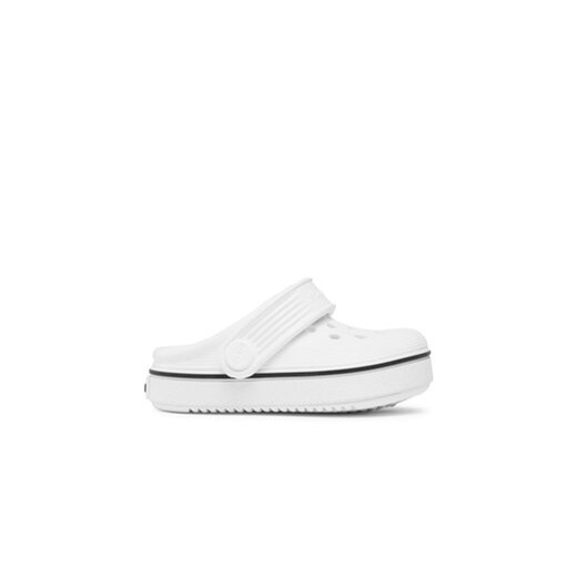 Crocs Klapki Crocs Crocband Clean Clog T 208479 Biały ze sklepu MODIVO w kategorii Klapki dziecięce - zdjęcie 171377951