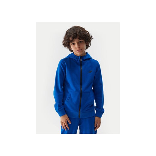 4F Bluza 4FJWSS24TSWSM0926 Niebieski Regular Fit ze sklepu MODIVO w kategorii Bluzy chłopięce - zdjęcie 171377962
