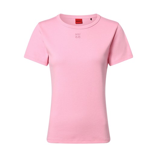 HUGO Koszulka damska - Deloris Kobiety różowy jednolity ze sklepu vangraaf w kategorii Bluzki damskie - zdjęcie 171379064