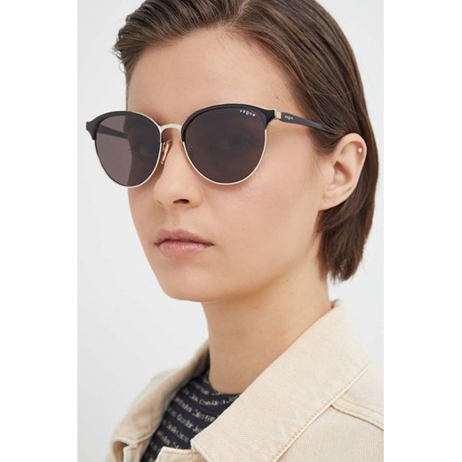 VOGUE okulary przeciwsłoneczne damskie kolor czarny 0VO4303S ze sklepu ANSWEAR.com w kategorii Okulary przeciwsłoneczne damskie - zdjęcie 171379254