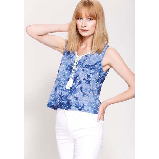 Niebieska Bluzka  Blond Venus ze sklepu Renee odzież w kategorii Bluzki damskie - zdjęcie 171379883
