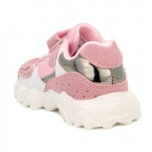 Buty sportowe dziecięce BARTEK różowe ze skóry 