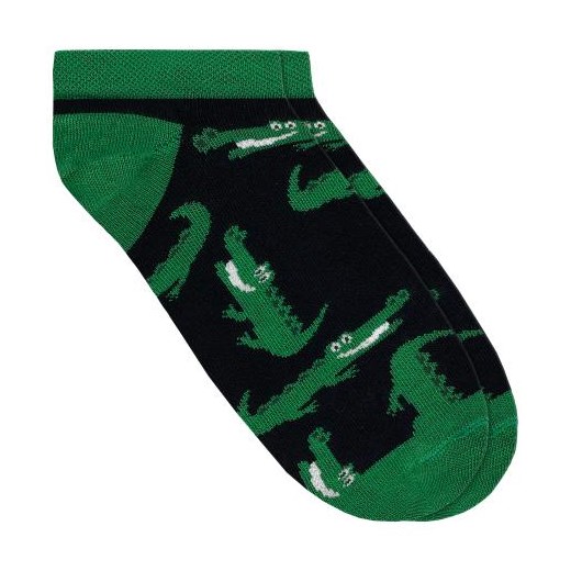 Wojas Granatowo-Zielone Stopki W Krokodyle ze sklepu Wojas w kategorii Skarpetki męskie - zdjęcie 171391554