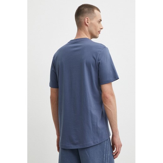 Adidas t-shirt męski niebieski wiosenny z krótkim rękawem sportowy 