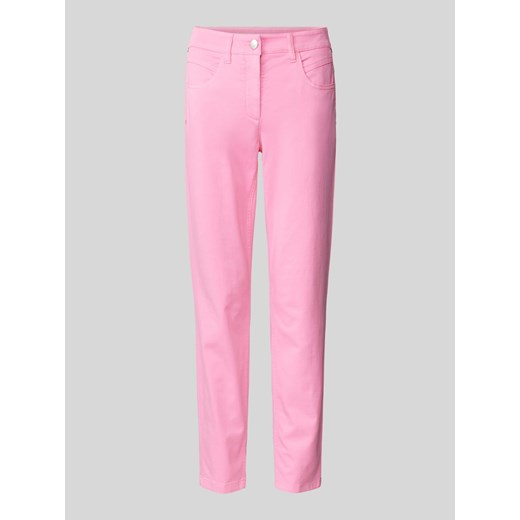 Spodnie o kroju slim fit ze szlufkami na pasek ze sklepu Peek&Cloppenburg  w kategorii Spodnie damskie - zdjęcie 171397054