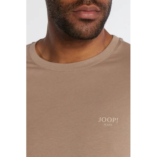 T-shirt męski beżowy Joop! z bawełny 