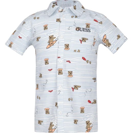 Guess Koszula STR POPLIN SS | Regular Fit ze sklepu Gomez Fashion Store w kategorii Koszule chłopięce - zdjęcie 171397731