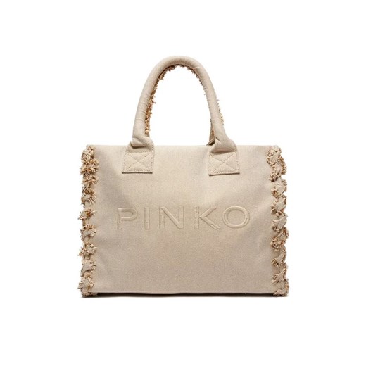 Shopper bag Pinko elegancka na ramię matowa 