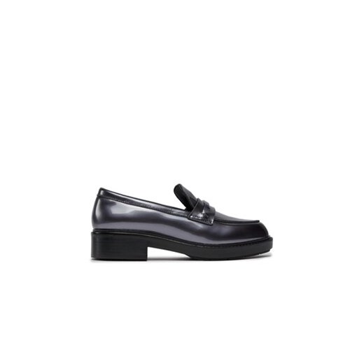 Calvin Klein Loafersy Rubber Sole Loafer W/Hw - Pearl HW0HW02002 Czarny ze sklepu MODIVO w kategorii Półbuty damskie - zdjęcie 171400224