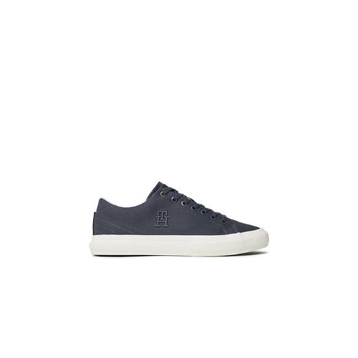 Tommy Hilfiger Tenisówki Th Vi Vulc Street Low Veg Dyes FM0FM04688 Granatowy ze sklepu MODIVO w kategorii Trampki męskie - zdjęcie 171400904