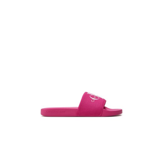 Calvin Klein Jeans Klapki Slide Monogram Co YW0YW00103 Różowy ze sklepu MODIVO w kategorii Klapki damskie - zdjęcie 171401201