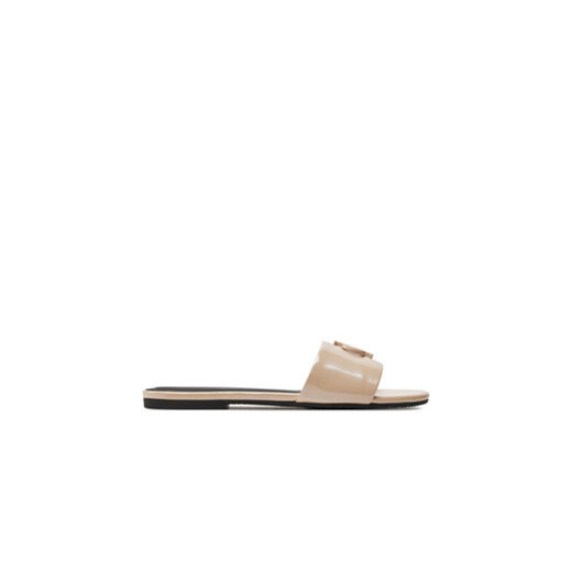 Calvin Klein Jeans Klapki Flat Sandal Slide Mg Met YW0YW01348 Różowy ze sklepu MODIVO w kategorii Klapki damskie - zdjęcie 171401254