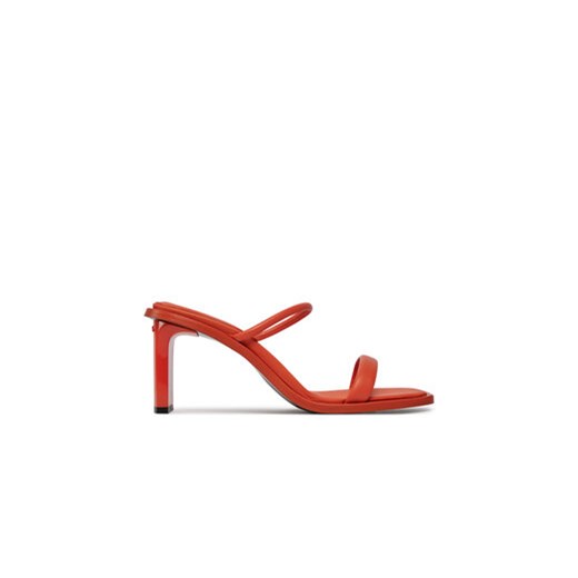 Calvin Klein Klapki Padded Curved Stil Slide 70 HW0HW01992 Czerwony ze sklepu MODIVO w kategorii Klapki damskie - zdjęcie 171401630