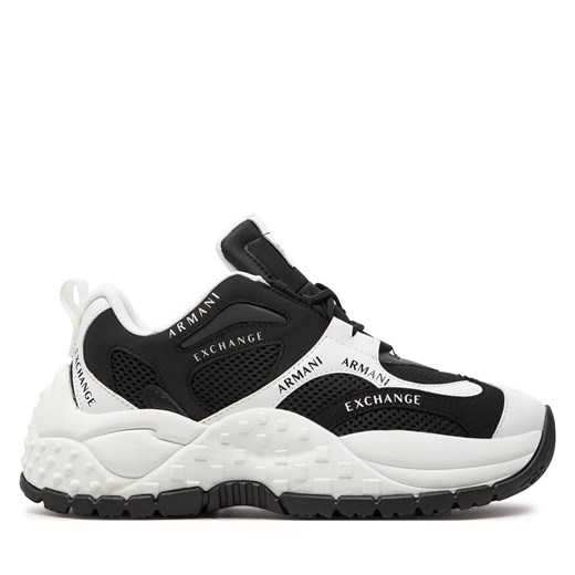 Sneakersy Armani Exchange XDX120 XV708 T037 Black+Op.White ze sklepu eobuwie.pl w kategorii Buty sportowe damskie - zdjęcie 171402254