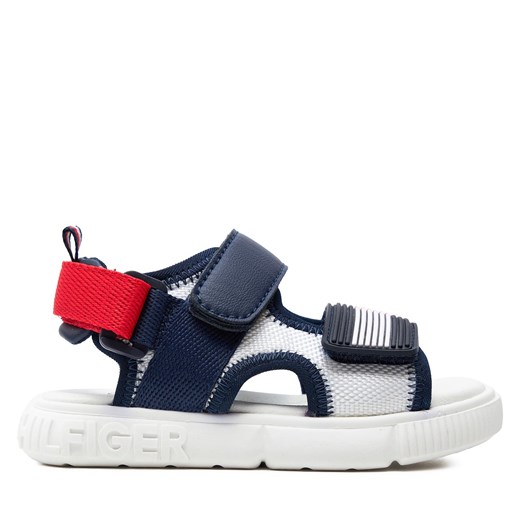 Sandały Tommy Hilfiger T1B2-33421-1591 S Bianco/Blu/Rosso Y003 Tommy Hilfiger 32 eobuwie.pl