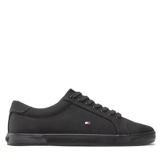 Tenisówki Tommy Hilfiger Harlow 1D FM0FM00596 Black/Black 0GJ ze sklepu eobuwie.pl w kategorii Trampki męskie - zdjęcie 171403234