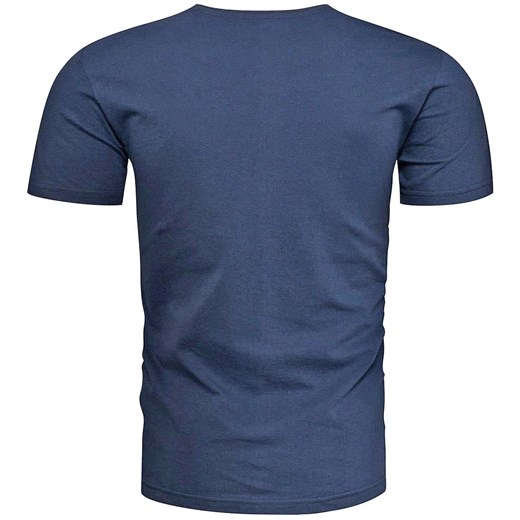 Koszulka męska t-shirt z nadrukiem niebieski Recea Recea M Recea.pl