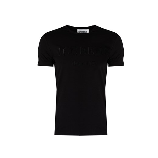 Iceberg T-Shirt "C-Neck" | F0146301 | Mężczyzna | Czarny ze sklepu ubierzsie.com w kategorii T-shirty męskie - zdjęcie 171404402