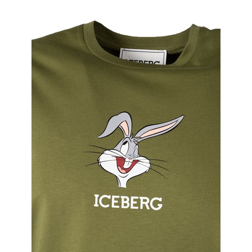 Iceberg T-Shirt "Bugs Bunny" | F0226301 | Mężczyzna | Khaki Iceberg M promocja ubierzsie.com