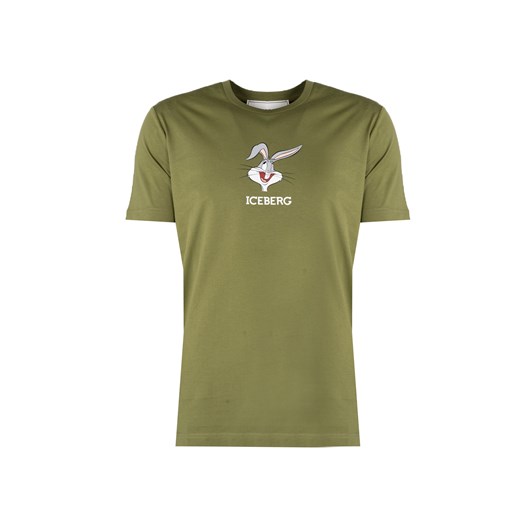 Iceberg T-Shirt "Bugs Bunny" | F0226301 | Mężczyzna | Khaki Iceberg M okazyjna cena ubierzsie.com