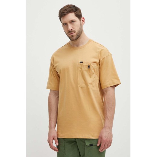 Columbia t-shirt bawełniany Landroamer męski kolor pomarańczowy gładki 2076021 ze sklepu ANSWEAR.com w kategorii T-shirty męskie - zdjęcie 171404683
