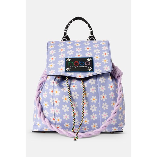 Tekstylny plecak NOBO Daisy kwiaty fioletowy Nobo One size NOBOBAGS.COM promocyjna cena
