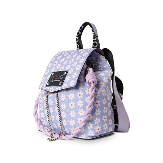 Tekstylny plecak NOBO Daisy kwiaty fioletowy Nobo One size okazyjna cena NOBOBAGS.COM