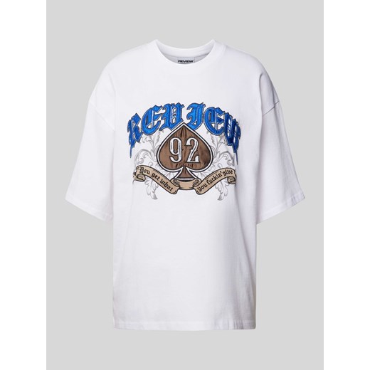 T-shirt typu oversized z nadrukiem z motywem ze sklepu Peek&Cloppenburg  w kategorii Bluzki damskie - zdjęcie 171406182