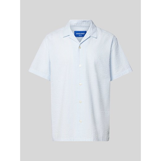 Koszula casualowa z listwą guzikową w kolorze beżowym ze sklepu Peek&Cloppenburg  w kategorii Koszule męskie - zdjęcie 171406292