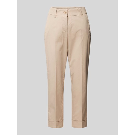 Chinosy o skróconym kroju slim fit model ‘DORA’ ze sklepu Peek&Cloppenburg  w kategorii Spodnie damskie - zdjęcie 171406404