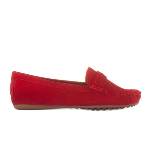 Marco Shoes Mokasyny Vigo czerwone ze sklepu ButyModne.pl w kategorii Mokasyny damskie - zdjęcie 171409292