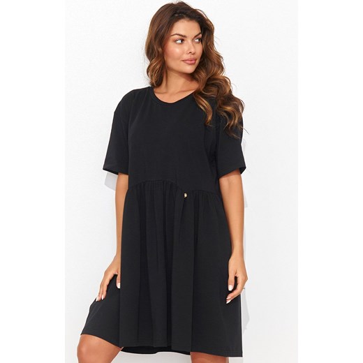 Sukienka mini oversize czarna NU470, Kolor czarny, Rozmiar 36/38, NUMINOU ze sklepu Primodo w kategorii Sukienki - zdjęcie 171410070