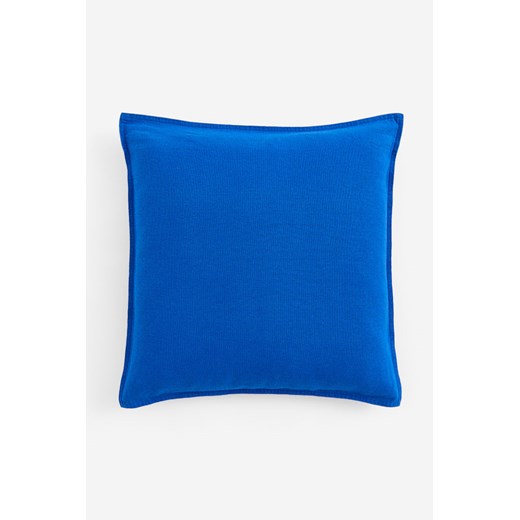 H & M - Poszewka na poduszkę z domieszką lnu - Niebieski ze sklepu H&M w kategorii Poszewki na poduszki - zdjęcie 171410262