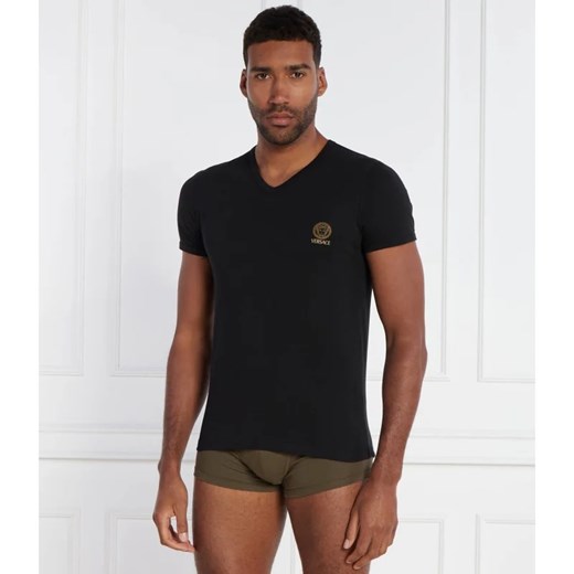 Versace T-shirt | Regular Fit | stretch ze sklepu Gomez Fashion Store w kategorii T-shirty męskie - zdjęcie 171410462