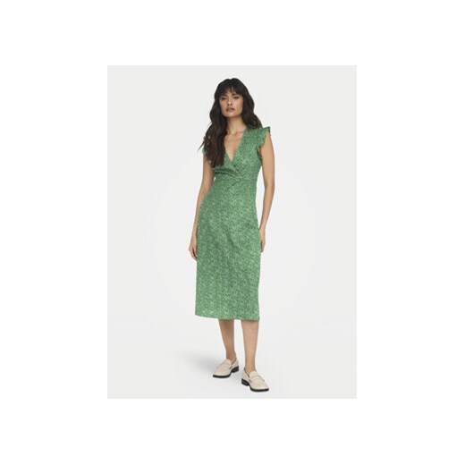 ONLY Sukienka letnia May 15257520 Zielony Regular Fit ze sklepu MODIVO w kategorii Sukienki - zdjęcie 171411742