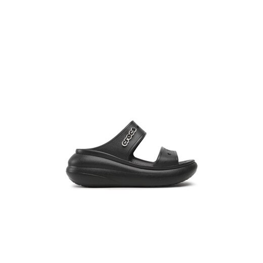 Crocs Klapki Classic Crush Sandal 207670 Czarny ze sklepu MODIVO w kategorii Klapki damskie - zdjęcie 171411762