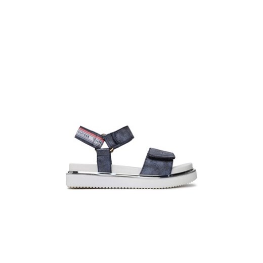 Tommy Hilfiger Sandały Platform Velcro Sandal T3A2-32760-0568 M Granatowy ze sklepu MODIVO w kategorii Sandały dziecięce - zdjęcie 171413233