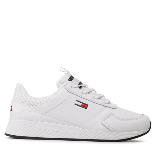 Sneakersy Tommy Jeans Flexi Runner Ess EM0EM01080 White YBR Tommy Jeans 45 wyprzedaż eobuwie.pl