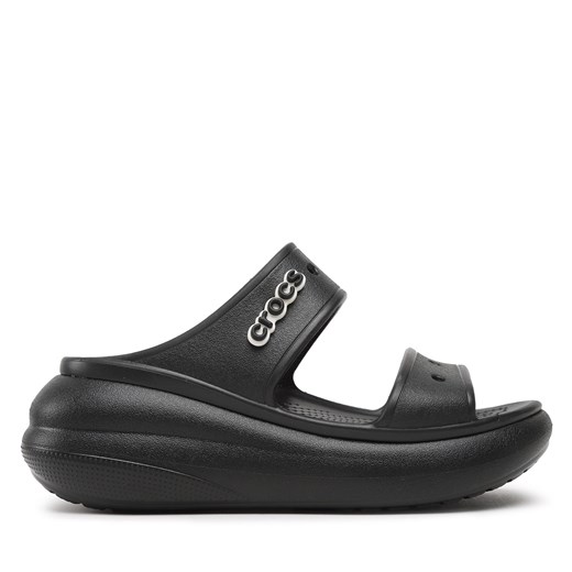 Klapki Crocs Classic Crush Sandal 207670 Black ze sklepu eobuwie.pl w kategorii Klapki damskie - zdjęcie 171415804