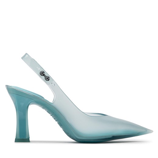 Sandały Melissa Slingback Heel + Larroude 33606 Blue AC615 ze sklepu eobuwie.pl w kategorii Czółenka - zdjęcie 171416330